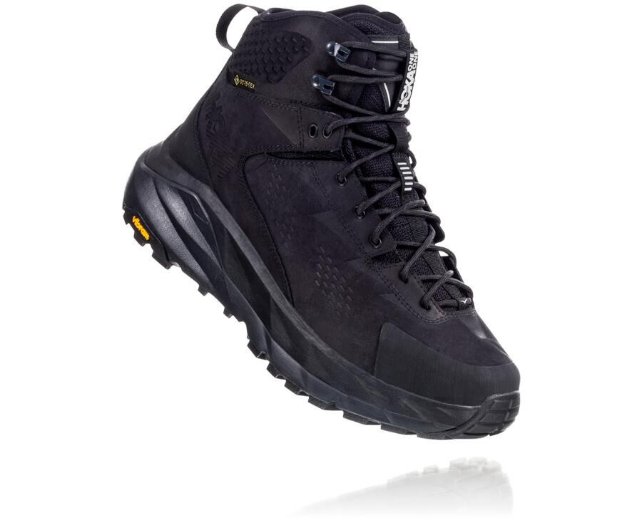 Hiking Boots Mens - Hoka One One Kaha GORE-TEX - Black - EQRLTUJ-03